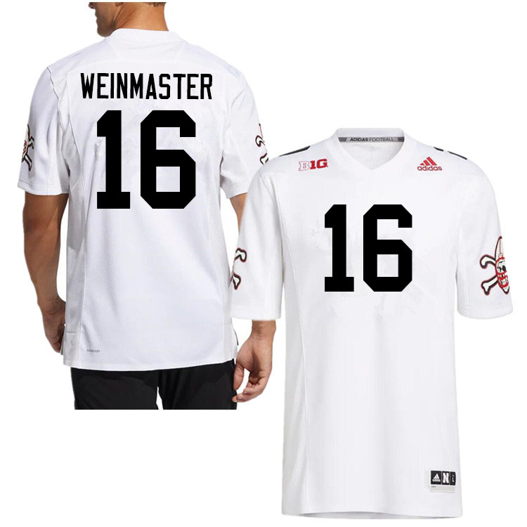 Men #16 Zach Weinmaster Nebraska Cornhuskers College Football Jerseys Sale-Strategy